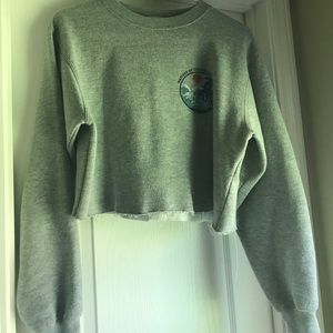Grey sweatshirt with beach logo